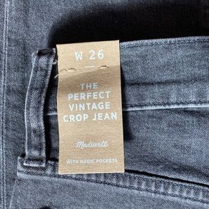 Perfect Vintage Crop Jean, faded black